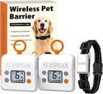 Flyspear Wireless Pet Barrier With 2 Transmitters - Rechargeable Indoor. Fixed Price $199.99.