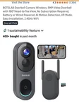 Botslab 5MP Wireless Video Doorbell Camera. Fixed Price $70.00.