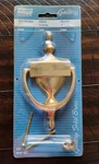 National Hardware 7" Gallery Solid Brass Door Knocker V1914, N197-939, Brand New. Fixed Price $18.99.