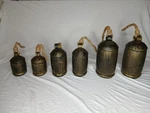 79 Metal Tibetan Inspired Meditation Decorative Cow Bell With Jute Hanging. Fixed Price $14.00.