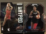 Ja Wilson 2021 Panini Prizm Get Hyped/wide Screen/ Base. Fixed Price $8.00.