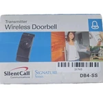 Silent Call Signature Series Wireless Doorbell Transmitter DB4-SS. Fixed Price $35.99.