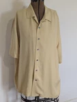 Cutter And Buck Button Shirt Men Size Xl Silk Beige Quiet Luxury Resort Beach. Fixed Price $9.99.