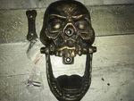 Gothic Knock-jaw Skull Authentic Foundry Iron Door Knocker 9- 1/2 Cast Nwob. Fixed Price $49.99.