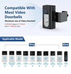 Kimilar Anti-theft Video Doorbell Mount Compatible With Ring/blink Wireless. Fixed Price $23.09.