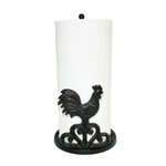Rustic Elegance Cast Iron Rooster Paper Towel Holder - Freestanding 12" Kitch.... Fixed Price $43.28.