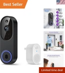 1080P Smart Video Doorbell With Ai Motion Detection & Night Vision For Security. Fixed Price $15.99.