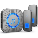 Surfou Wireless Doorbell SYSTEM-1300FT Long Distance, Waterproof Black. Fixed Price $33.81.