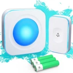 Wireless Doorbell 1200FT Battery Operated 36 Melodies 4 Volume Light White Kit. Fixed Price $28.68.