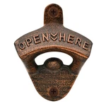 Haiicen Rustic Cast Iron Beer Bottle Opener Wall Mount Soda Cap Aged Copper. Fixed Price $14.69.