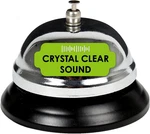 Classic Chrome Desk Bell, Silver Finish With Black Plastic Base, Perfect. Fixed Price $15.24.