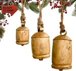 Mie Creation Set Of 3 Harmony Rustic Cow Bells, Vintage Metal Christmas Large. Fixed Price $28.85.