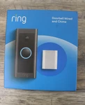 Ring Wi-fi Smart Video Doorbell Wired With Chime Black. Fixed Price $59.46.