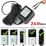 24V Power Supply Adapter Transformer W/ 26FT Wire Video Ring Doorbell 1/2/2 Pro. Fixed Price $12.89.