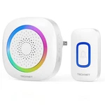 Tecknet Plug Wireless Doorbell With Rgb Lighting & 1300 Feet RANGE,IP66 Water. Fixed Price $19.34.