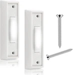 2 Pack Wired Push Buttons With Led Lighted Chime Switch White. Fixed Price $12.68.