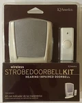 New Iq America WD6010 Hearing Impaired Visual Strobe Light Portable Doorbell Kit. Fixed Price $49.95.