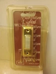 Miami Carey Rectangular Lighted Push Button Door Bell. Brass Color. Fixed Price $15.00.
