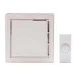 Hampton Bay Wireless Plug-in Door Bell Kit W/ 1-PUSH Button White HB-7731-03. Fixed Price $25.00.