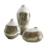 Uttermost 18283 Earthflow 14" Tall Earthenware Vases - Set Of Tones /. Fixed Price $292.80.