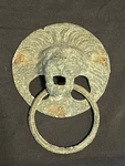 Ancient Roman Lion Head Handle Door Knocker Mask Patina Architectural Antique. Fixed Price $199.99.