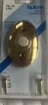 Nutone PB-42LPB Solid Brass Doorbell Button Nos. Fixed Price $28.50.