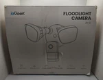 Iegeek 2K Wired Floodlight Camera Outdoor Home Security ZY-E1 White. Fixed Price $62.99.