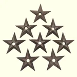 Wrought Iron Hardware Medallion Star Rustic Metal Door Furniture Set Eight Large. Fixed Price $39.00.