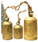 Decorative Cow Bells Set Of 3 Large Harmony - Vintage Giant Christmas B.... Fixed Price $45.57.