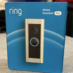 Ring Pro Video Doorbell, Hardwired Wi-fi 160 Satin Nickel. Fixed Price $75.00.