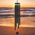 Elecxlink 65" Extra Large Wind Chimes For Outside Deep Tone,big Black,. Fixed Price $130.88.