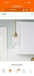 Hampton Bay Pavlen 5.5 In. 1-LIGHT Mini Pendant W/ Clear Glass Shade Antique Bra. Fixed Price $32.00.