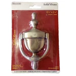 Brainerd Solid Brass Door Knocker 6-1/16" X 3-1/16" Brushed Satin Nickel 32022. Fixed Price $18.18.