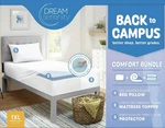 Dream Serenity Memory Foam Pillow, 2" Topper, Mattress Protector Bundle, Twin-xl. Fixed Price $68.00.