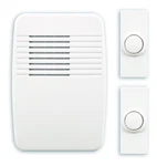 Heathco Wireless Doorbell Kit SL-6167-C, Plug-in, 3 Tones, White. Fixed Price $37.99.