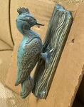 Flora Fauna Solid Brass Woodpecker Door Knocker Bird Verdigris Gold Heavy New. Fixed Price $43.00.