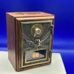 Vintage Eagle Coin-op Safe Bank Wood Case Removable Door. Fixed Price $34.99.