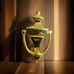 Vintage French Door Knocker- Baldwin Solid Brass New Box Nos. Fixed Price $60.00.