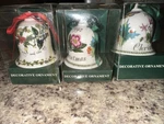 Portmeirion Botanic Decorative Ornament Bells Christmas , 1992 1993 And Unknown. Fixed Price $60.00.