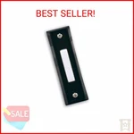 Heath Zenith Wired Push Doorbell Button, Black, Plastic, Surface Mount, New Home. Fixed Price $11.77.