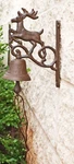Cast Iron Rustic Vintage Western Stag Deer Bell Door Wall Dinner Yard Farm. Fixed Price $25.99.
