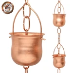 Marrgon Copper Water Chain With Pot Shaped Cups Durable & Thick Rain. Fixed Price $49.95.