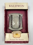 Baldwin Brass Tahoe Door Knocker Antique Distressed Nickel 90105-452 Vtg New. Fixed Price $54.88.