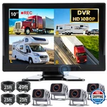 Fubedo 4-WIRED Backup Camera System Hd 1080P Dvr Quad Split Ips Monitor. Fixed Price $356.30.