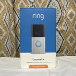 Ring Doorbell 4 Video With Previews, Silver/black. Fixed Price $80.33.
