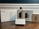 Ring Set. Doorbells, Chimes, Alarm Keypad & Range Extender Never Used. Fixed Price $150.00.