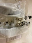 Signature Hardware 479101 Aurick Right-handed Brass Door Lever Set Antique. Fixed Price $278.99.