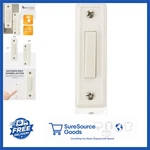 1-PACK Unlighted Doorbell Button White Plastic Surface Mount For Chimes. Fixed Price $11.99.