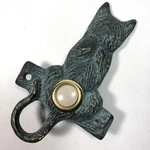San Pacific International Solid Brass Cat Doorbell Button 5IN New Old Stock. Fixed Price $28.00.