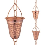 Marrgon Copper Rain Chain Decorative Chimes Cups Replace Gutter Downspout. Fixed Price $72.87.